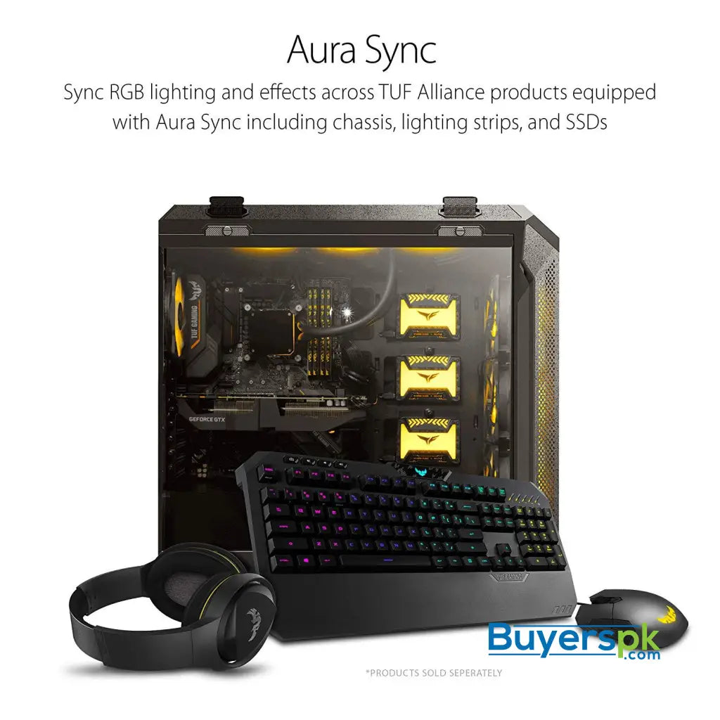 ASUS TUF K5 Mechanical Membrane RGB Gaming Keyboard with Programmable Onboard Memory Media Controls and Aura Sync RGB Lighting - Keyboard ASUS TUF K5 Mechanical Membrane RGB Gaming Keyboard with Programmable Onboard Memory Media Controls and Aura Sync RGB Lighting - Keyboard
